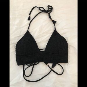 Cute black bikini top